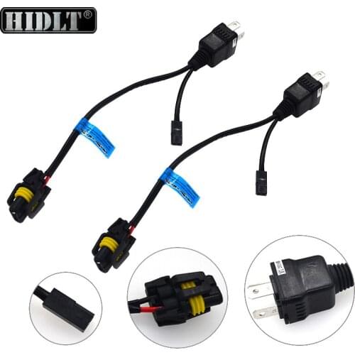 HIDLT Wholesale 12V Bixenon H4 Cable Wire Play and Plug Relay Harness Controller For 35W 55W H4 Hi/Low Beam Bulb 3000K-10000K