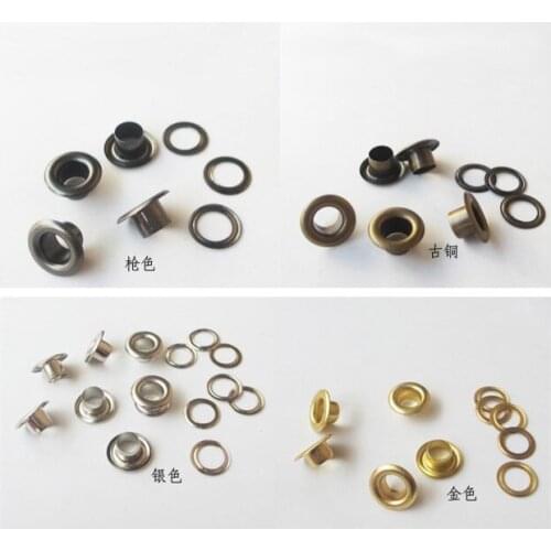 HIGH QUANTITY 500 Sets Tone Shoe Shoelace Eyelets Scrapbooking Sewing Accessories the inner diameter 5mm Free Shipping