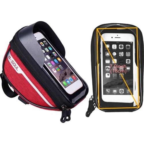 Cycling Bicycle Bike Head Tube Handlebar Cell Mobile Phone Bag Case Holder Case Pannier Waterproof Touchscreen Polyester Bike