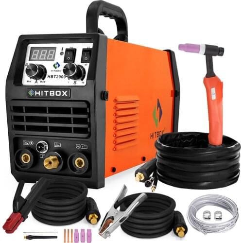Tig Welder WSE Digital Control Gas Tig Stainless Steel Iron HBT2000 Tig Series Dual Voltage Efficient Gas Tig