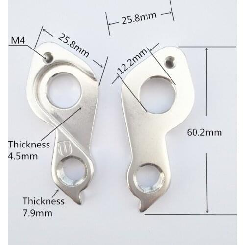 2PC Bicycle rear Derailleur hanger extender road alloy bike dropout for Focus Sam 160 Cayo Disc 3.0 Focus Mares CX AX Sam Ltd