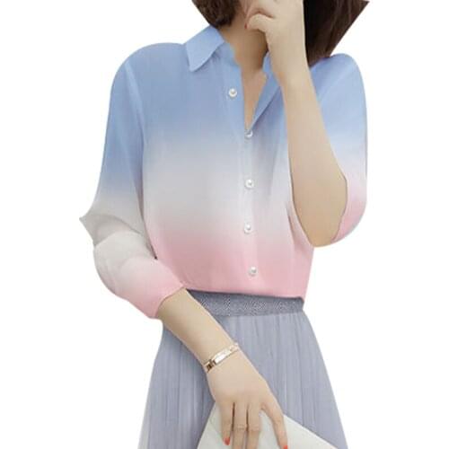 Womens Spring Autumn Style Womens Turn-down Collar Button Hollow Out Embroidery Elegant Loose Tops SP669