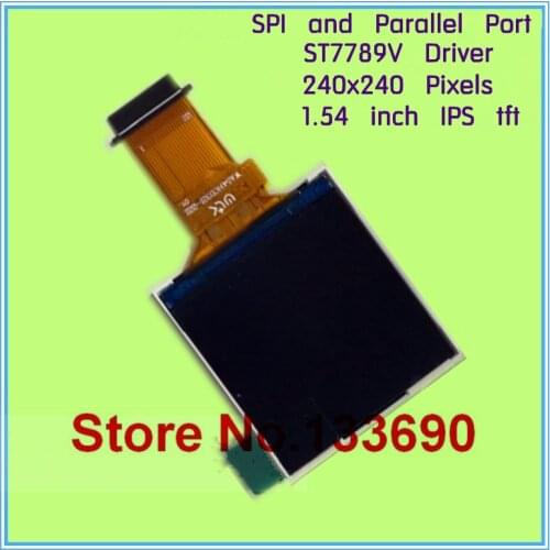 1pcs 1.54 inch IPS tft display 220PPI 240*240 pixels SPI Serial and parallel Interface st7789v ZIF connector CN-FPC 22PIN