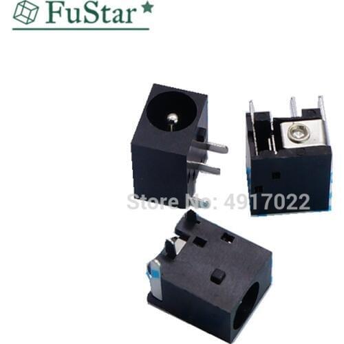 10PCS DC-044 5.5*2.1MM DC Power Supply Socket Power Supply Interface DC044 3Pin Power Socket Black 5.5*2.1 mm DC supply 5.5x2.1