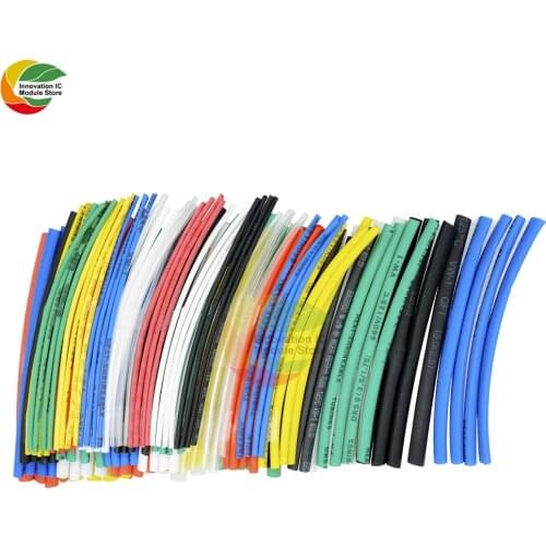 140Pcs Heat Shrink Tube Tubing Insulation Car Electrical Cable For Wrap Sleeve 5 Sizes 7 Colors Polyolefin Electric Unit Part