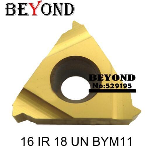 BEYOND 16 IR carbide inserts 16IR 8/10/12/14/16/18 UN BYM11 for cnc thread turning tools lathe cutter SNR SEL SNR0020 boring bar