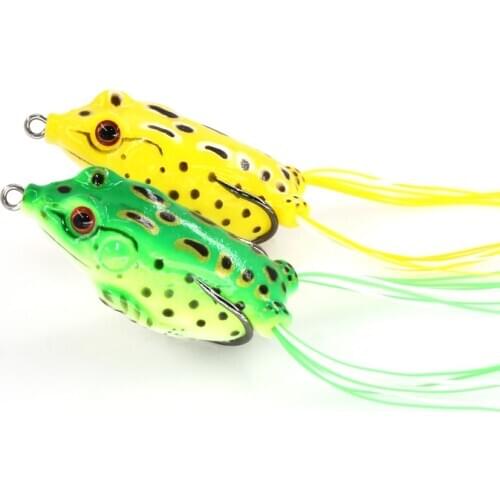 2 PCS Lifelike Soft Small Jump Frog Engaging Bait Silicone Bait for Crap Fishing Gear Crankbait Crankbaits 5 Colors 3 specificat
