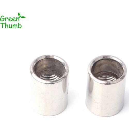 20pcs 3/8inch Female Thread Stainless Steel Straight Connector for Spiral Nozzle Connection Metal Adapters
