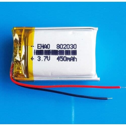 3.7V 450mAh Polymer Lithium Lipo Battery Rechargeable For MP3 GPS Smart watch Bluetooth Massager