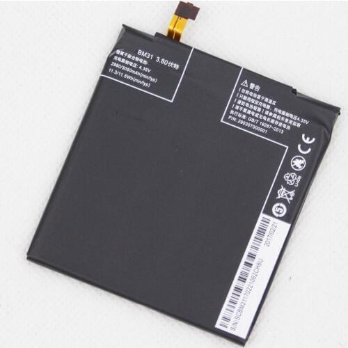 5pcs/lot New 3050mah BM31 Battery For Xiaomi Mi 3 3 M3 Mi3 BM31 cellPhone Lithium Polymer Battery with Gift