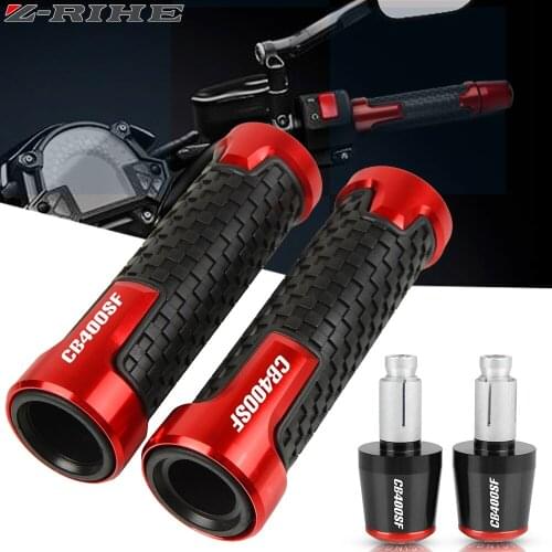Motorcycle Accessories 7/8" 22MM Handlebar Hand Grips Handle Bar Ends Cap For HONDA CB400SF CB400 CB 400SF 1999-2007 2006 2005