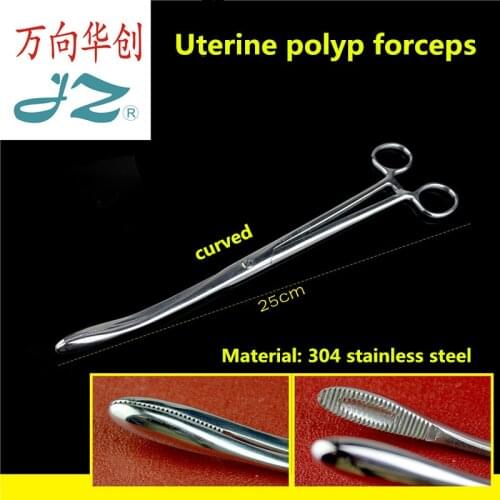 JZ Obstetrics gynecology surgical instrument medical uterine polyp forceps oval cervical uterus tissue Extractor Clamp forcep