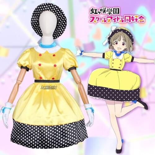 Anime Lovelive Nakasu Kasumi 3rd Live Festival Lovely Dress Uniform Cosplay Costume Halloween Party Outfit For Women NEW