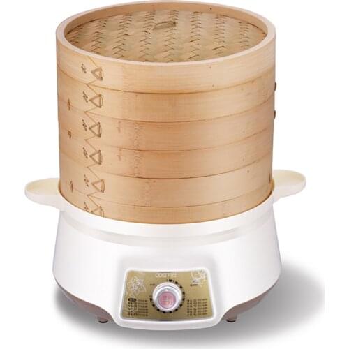 Free shipping steamer 12L Electric 3 layers of large capacity utility booking BAMBOO fragrance steaming cooking pot