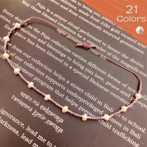 Many Beads Pearls Bracelet MIYUKI Delica Color Glass Stone Crystal Bracelets For Women Boho Handmade Thin Rope Chain Jewelry