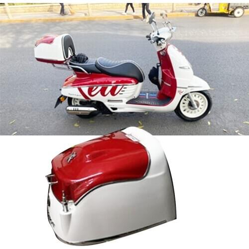 For Vespa GTS 125 300 PX Peugeot Django150i Top Case Box Tail Universal Rear Trunk Plastic Original Color With Case Brackets