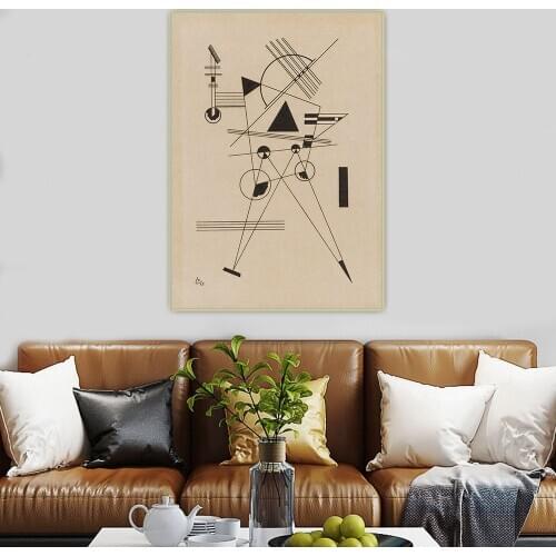 Citon Wassily Kandinsky《Lithographie NO.1》Abstract Canvas Oil Painting Artwork Painting Background Wall Decor Home Decoration