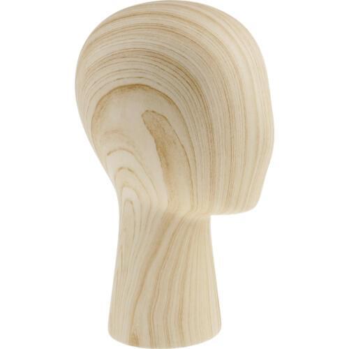 Wooden Mannequin Manikin Head Model Hair Wigs Cap Hat Display Holder Stand S
