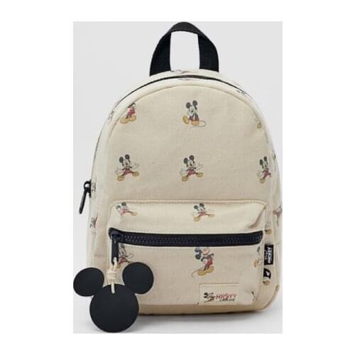 2021 Disney Children Bag Mickey Mouse Childrens Bacpack Autumn Mickey Minnie Mouse Pattern Backpack for Kids Gifts