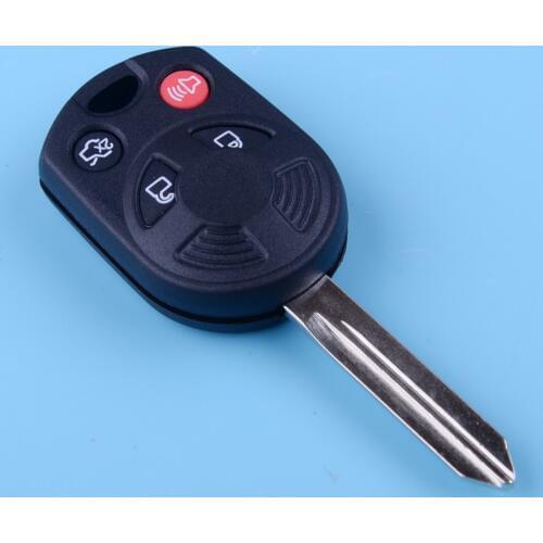 DWCX 4 Buttons Uncut Remote Key Case Shell Fob Car Fit For Ford Edge Escape Expedition Lincoln Navigator Mercury Milan