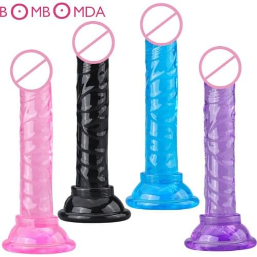 Dildo Anal Butt Plug Realistic Penis No Vibrator Sex Toy For Women Erotic Soft Jelly Huge Dick G-spot Stimulator Dildo For Women