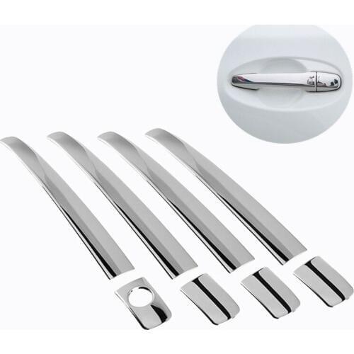FUNDUOO For Toyota Avensis T250 2003- 2008 Stainless Steel Door Handle Cover Trim Sticker Overlays