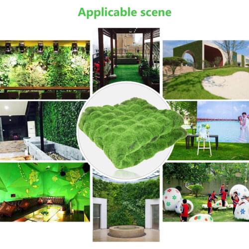 Artificial Moss Grass DIY Background Wall Green Lawn Straw Mat Wall Panels DIY Wedding Home Decor Hotel Store Background