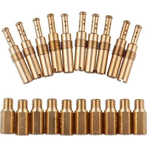 Motorcycle Carburetor Main Jets W/Slow Pilot Jets for Pwk Pe Keihin Oko Cvk Carb Motorcycle Accessories