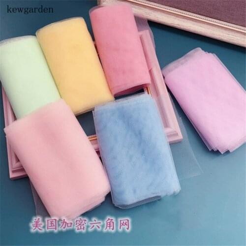 Kewgarden 2" 50mm 7cm 11cm Organza Ribbon Handmade Tape DIY Hairbow Brooch Accessories Meticulous Gauze Riband 10 Meters