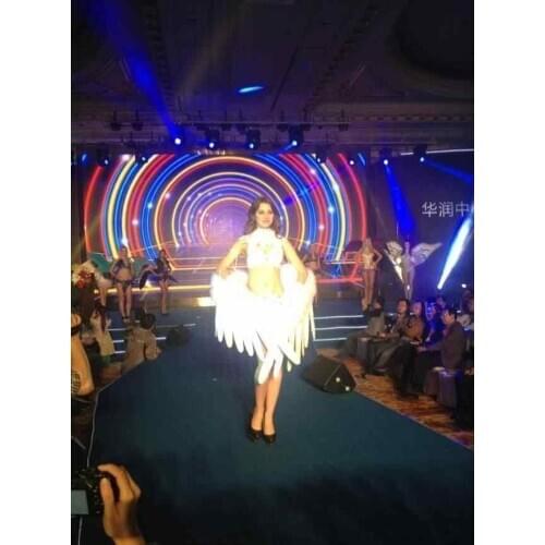 Cosplay Wedding festive party supplies/model fashion stage show high quality large size feather angel wing catwalk prop