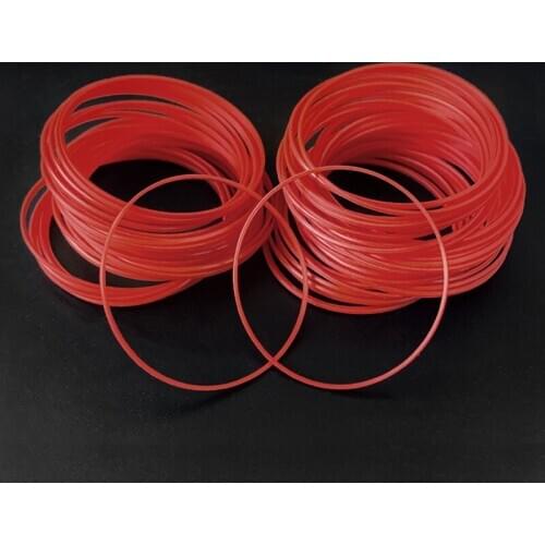 Red gasket O Ring 16-25.5mm dia 0.85mm High 0.5mm thick Plastic Gasket for back case Parts