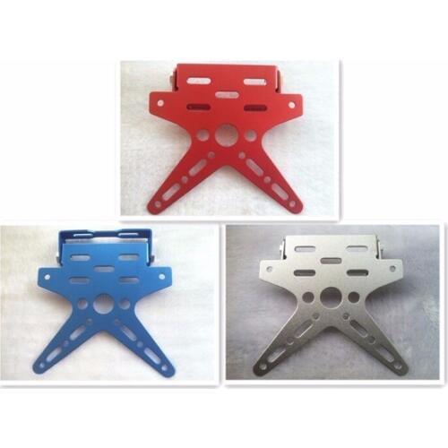 Motorcycle License Plate Bracket Tail Light Licence Plate Holder For Honda Kawasaki Yamaha Dirt Bike ATV Sport Bike Street Bike