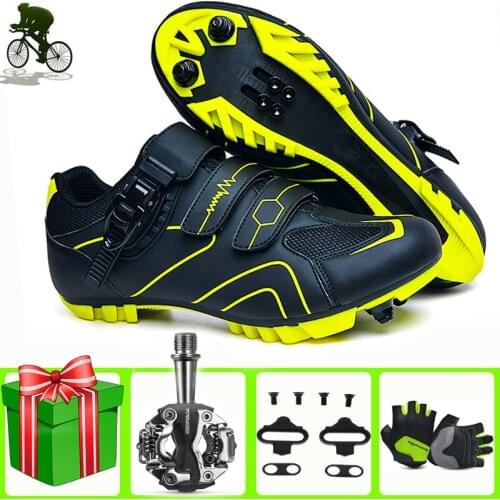 Cycling Shoes Men Sneaker Sapatilha Ciclismo MTB Outdoor Nonslip Sport Road Bicycle Shoes Breathable Self-Locking Mountain Bike