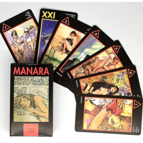 Manara Erotic Tarot Adult Leisure Party Table Game High Quality Oracle Cards Couple Games With PDF Guidebook