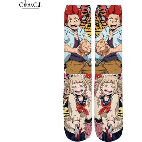 CLOOCL Fashion Socks Anime My Hero Academia 3D Print Mens Womens Casual Hot Selling Straight Socks Wholesale Socks