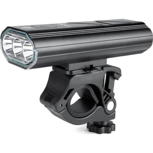 MTB Bike Front Light USB Rechargeable Bicycle Flashlight Headlight Mount Holder E56D