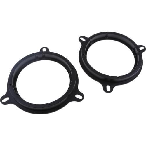 6.5Inch Car Speaker Spacers Adapter Black Plastic Mount Bracket Ring for Nissan/Verna/Kia K2/ZOTYE Z300 2cm Depth 2 Pcs