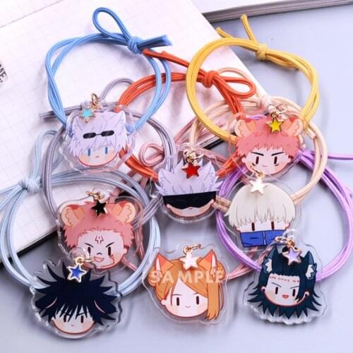 Handmade Anime Cosplay Jujutsu Kaisen Fushiguro Megumi Head Rope Hair Accessories Hair Ring Japanese Headwear Wristband Gifts