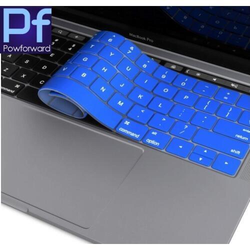 Silicone Keyboard cover Protector for MacBook Pro with Touch Bar Version 2018/2017 / 2016 Model A1706 A1707 A1989 A1990 13 15