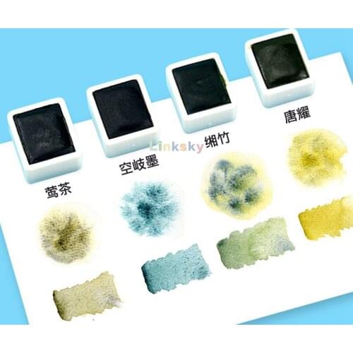 Super Vision Layered Color Watercolor Pigment,10 color Monochrome Half Pan for Painting Drawing, Art Suppliers Aquarel Acuarelas