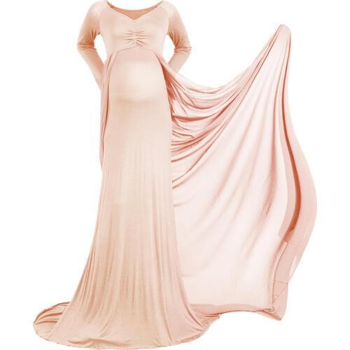 Vintage baby show Pregnancy Dresses elegant maxi long pregnancy wedding dress clothing for pregnant women Maternity Photography