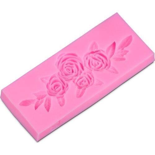 High Quality Mini Silicone Flower Rose Shape Cake Decorating DIY Mold Handmade Fondant Mould Tool*1 D217