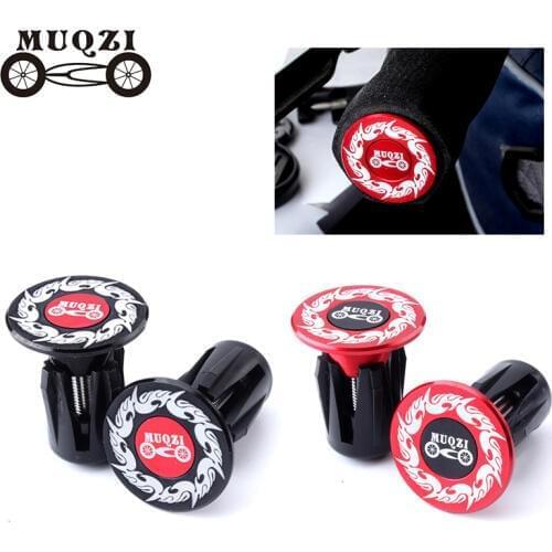 MUQZI 1 Pair Bicycle Handlebar Cap Aluminum Alloy Lock-On Plugs Bar Covers Bicycle Accessory MTb Road Bike