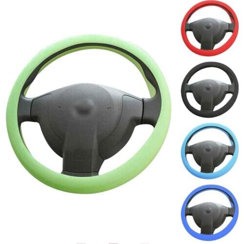 Car Steering Wheel Protective Cover Car Palms Massage Cover Non-slip Wear-resistant Silicone Protective Sleeve Car Accessories