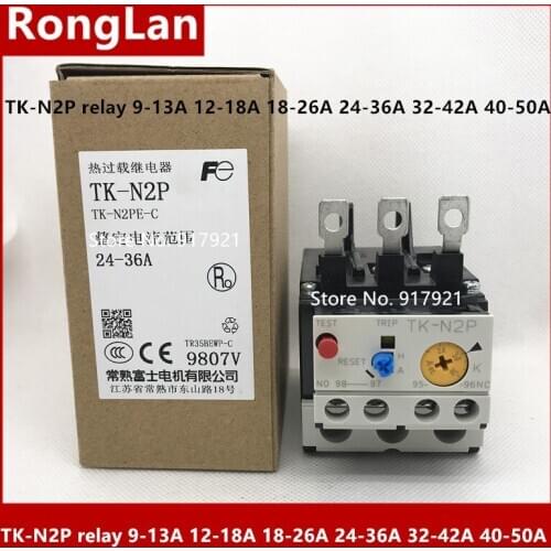 Fuji Fe TK-N2 TK-N2P thermal overload relay 9-13A 12-18A 18-26A 24-36A 32-42A 40-50A motor protector genuine original--5pcs/lot