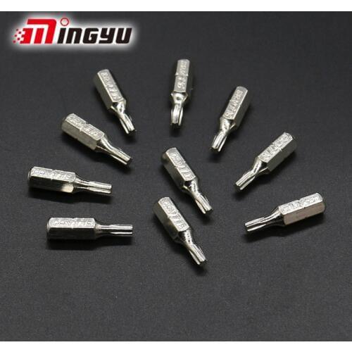 10Pcs 1/4" 25mm Torx T15 Screwdrivers Bit Set Repair Tools Electroplating Kit Hex Shank Drill Bits Power Household Hand Tools