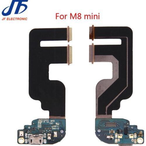 10pcs/lot USB Dock Charging Port Connector Board with Flex Cable For HTC M8 mini Charger Port Flex Ribbon Replacement Parts