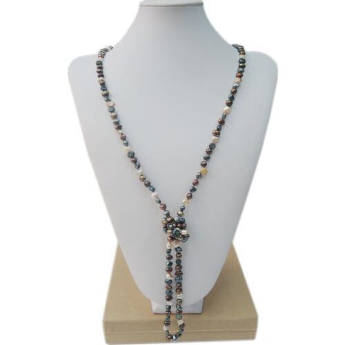 100% NATURE FRESHWATER PEARL LONG NECKLACE-120 CM necklace