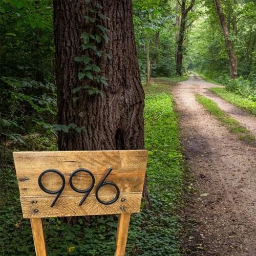 120mm Floating House Number Letters Big Modern Door Alphabet Home Outdoor Black Numbers Address Plaque 0-9