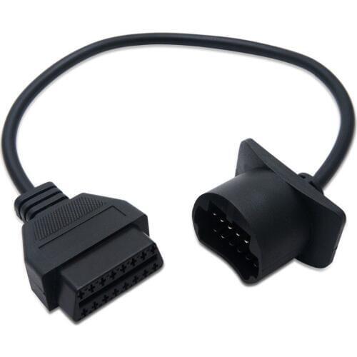 17Pin to 16Pin OBDII OBD2 Diagnostic Cable Adapter Connector Code Tool